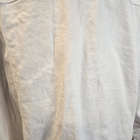 DG2 Diane Gilman White Rhinestone Jacket Size 1X Button-up Pockets Cotton Romie - Picture 8 of 8